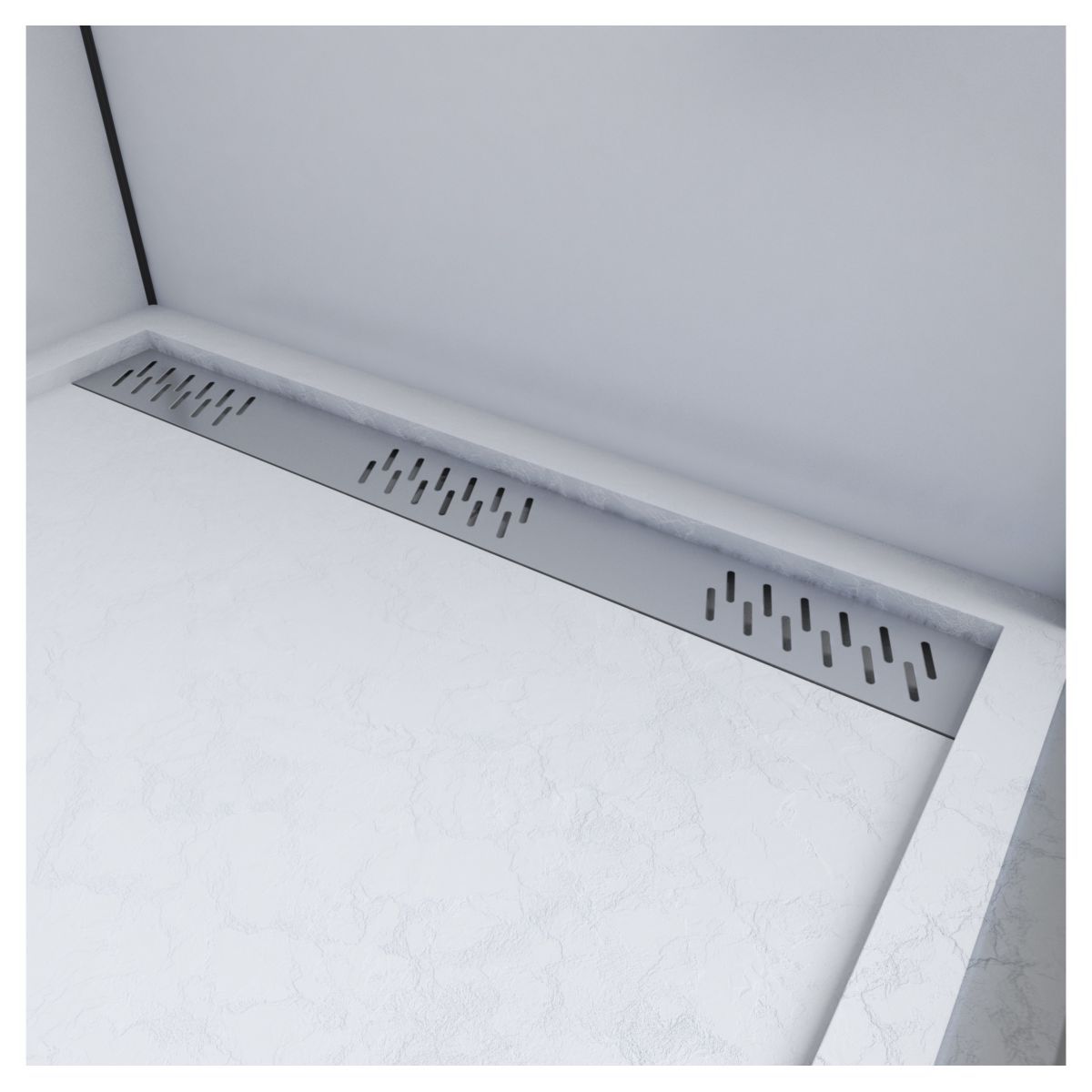 Receveur pour douche à l'italienne extra plat aspect pierre 80x120 cm - PEDRA