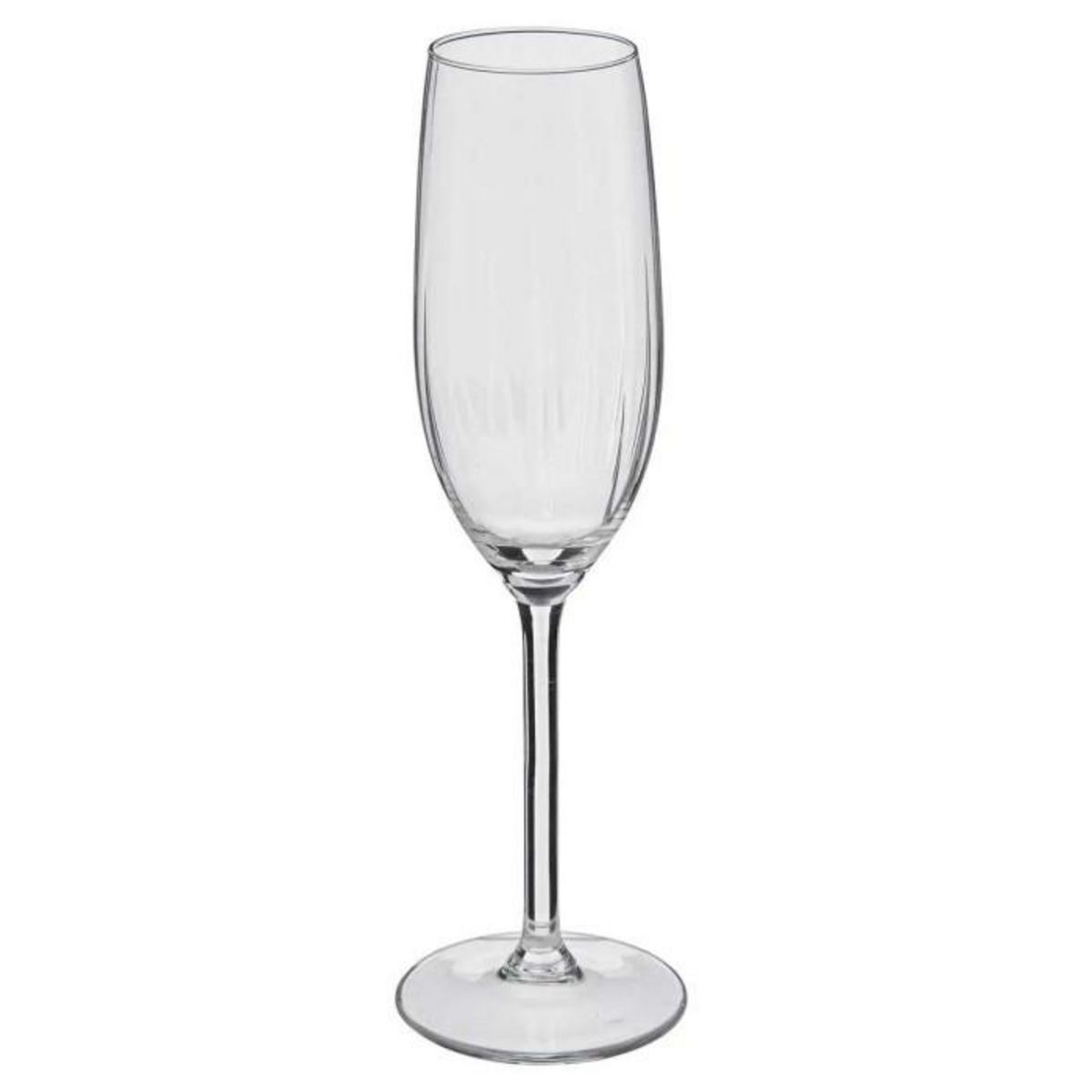 SECRET DE GOURMET Lot de 6 Flûtes à Champagne  Volta  21cl Transparent