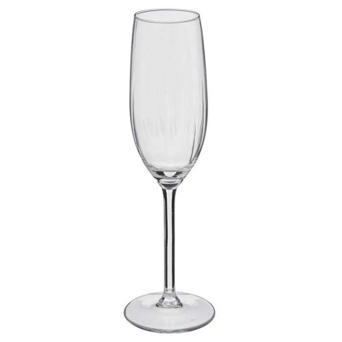 SECRET DE GOURMET Lot de 6 Flûtes à Champagne  Volta  21cl Transparent