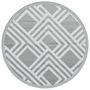 Voir la diapositive 2 : VIDAXL Tapis d'exterieur ARAKIL gris Ø160 cm PP