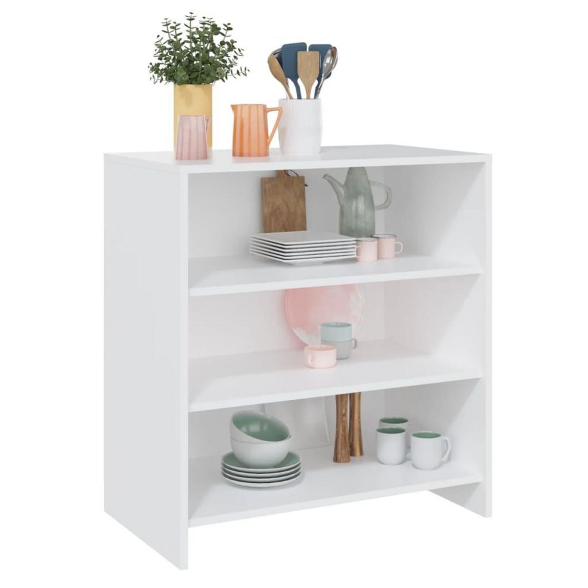 VIDAXL Buffet Blanc 70x40,5x75 cm Bois d'ingenierie
