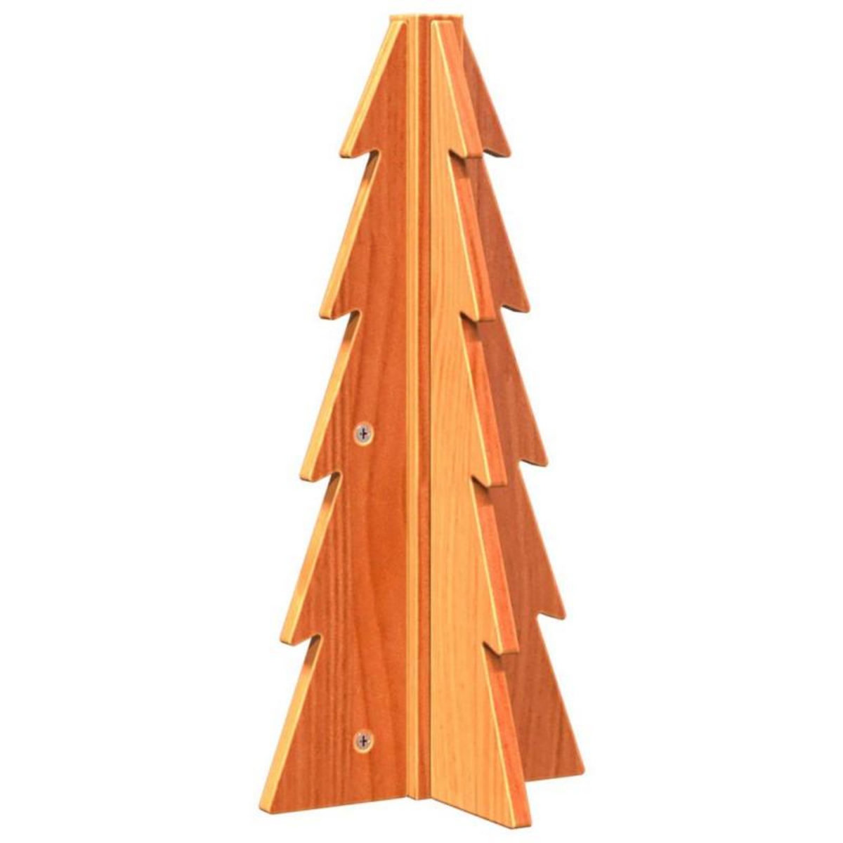 VIDAXL Arbre de Noël en bois pour décoration 49 cm bois de pin massif