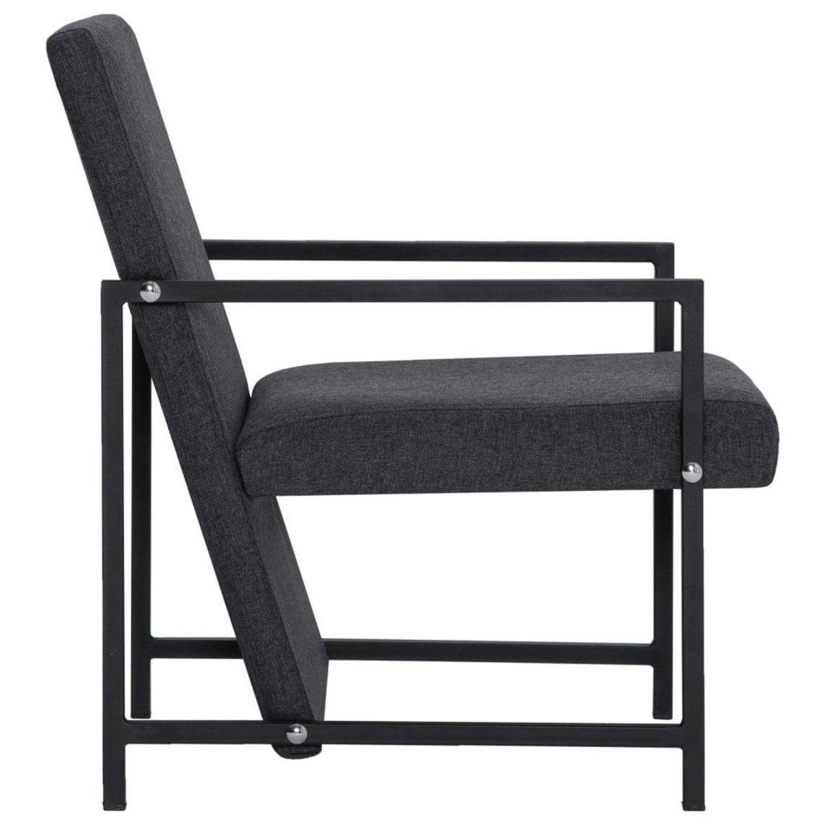 VIDAXL Fauteuil gris tissu