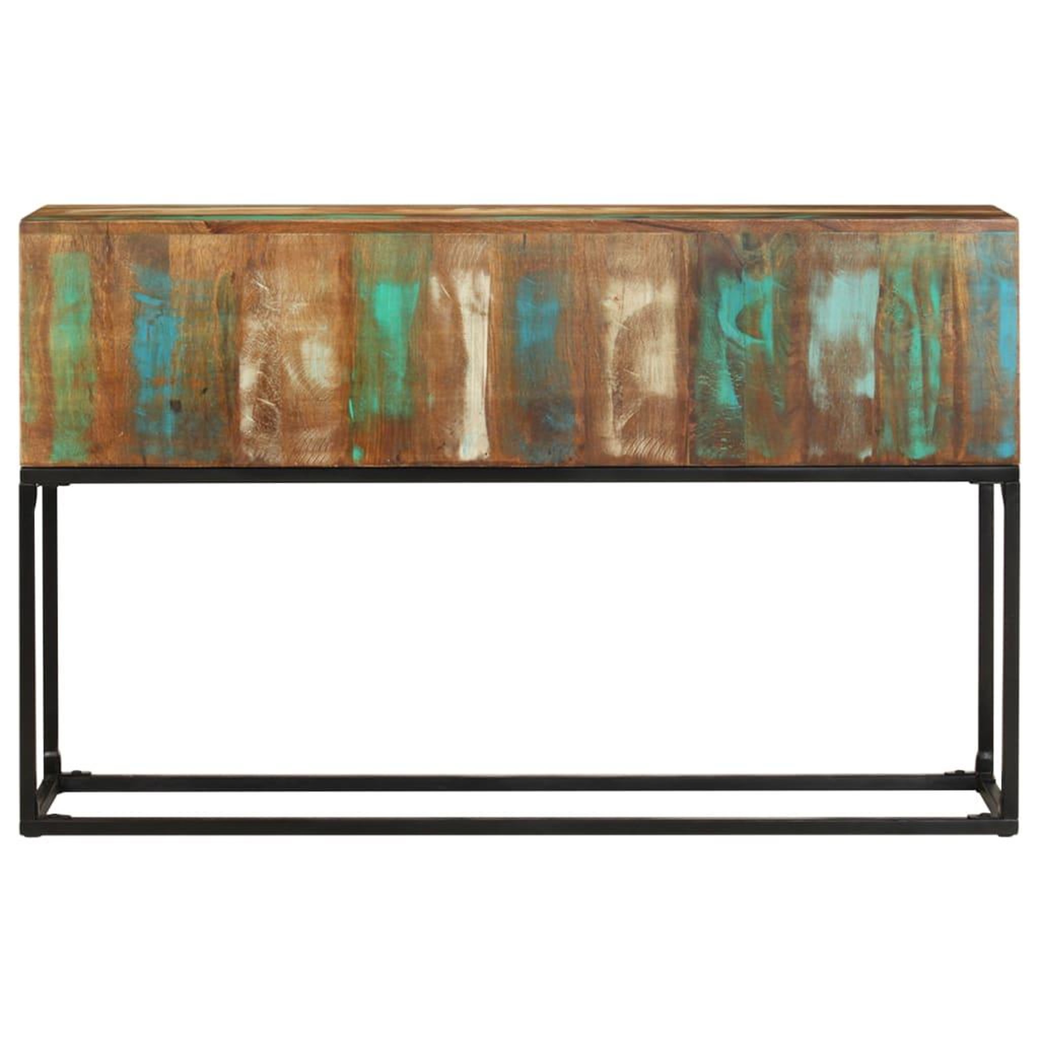 Voir la diapositive 2 : VIDAXL Table console 120x30x75 cm bois de recuperation massif