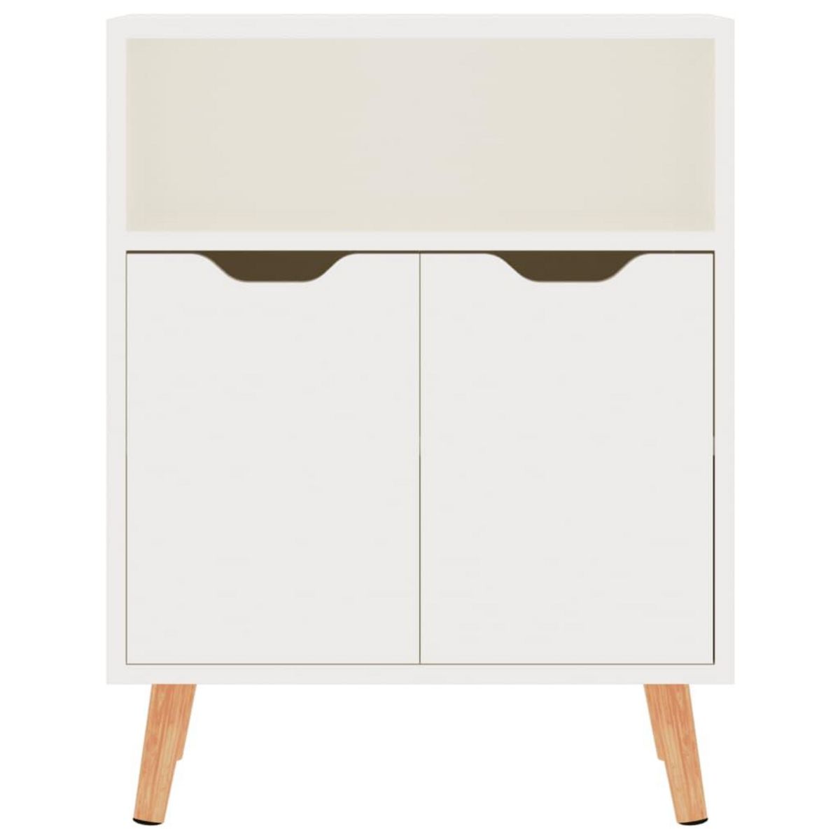 VIDAXL Buffet blanc brillant 60x30x72 cm bois d'ingenierie