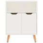 Voir la diapositive 3 : VIDAXL Buffet blanc brillant 60x30x72 cm bois d'ingenierie