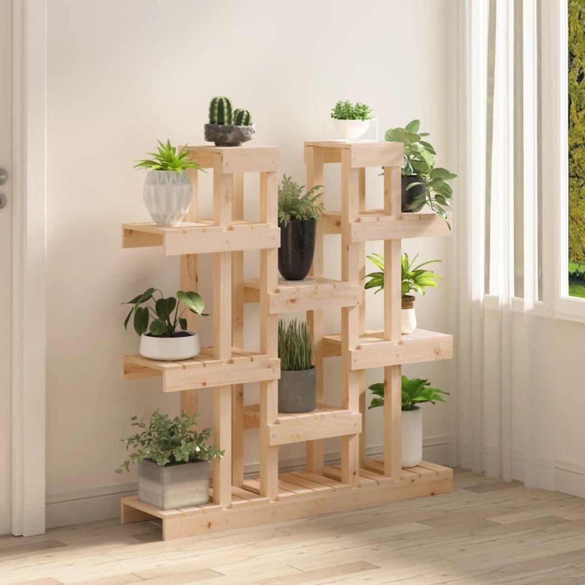 VIDAXL Support a plantes 104,5x25x109,5 cm Bois massif de pin