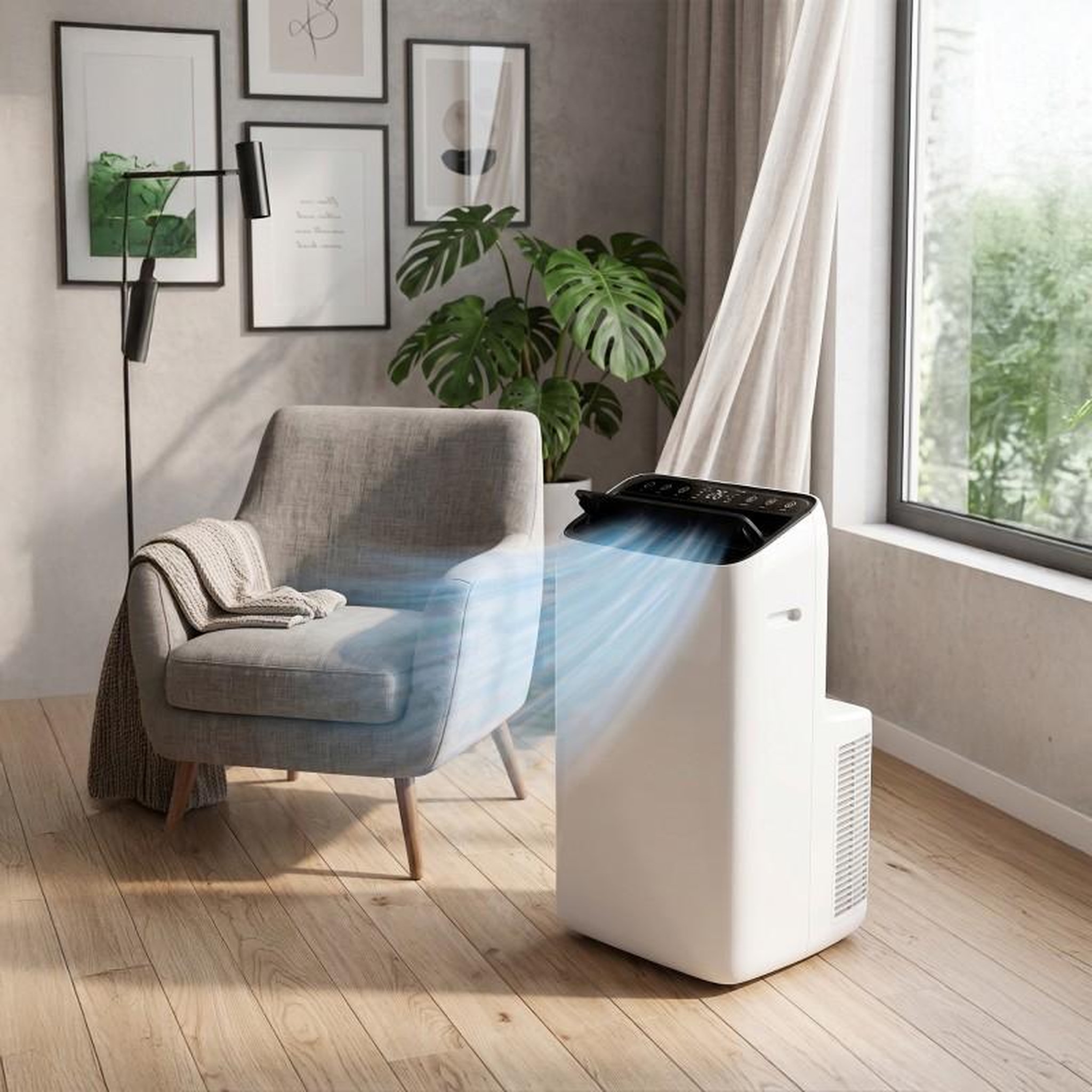 Voir la diapositive 3 : FINLANDEK Climatiseur portable réversible 12000 btu - refroidissement & chauffage