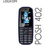 Logicom Téléphone portable Posh 402 Bleu 4G