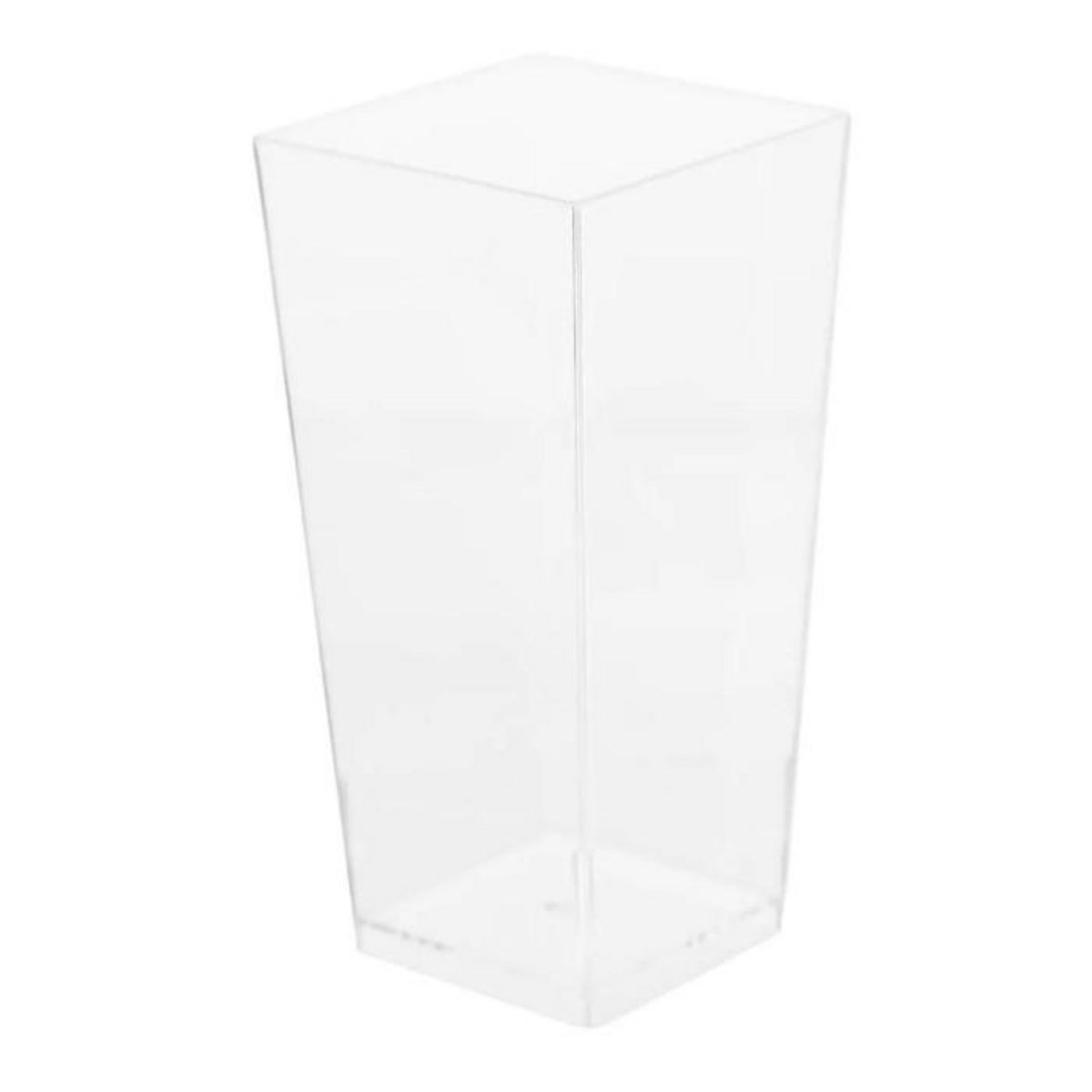 FIVE Lot de 8 Verrines Plastique Réutilisable  Carré  8,5cl Transparent