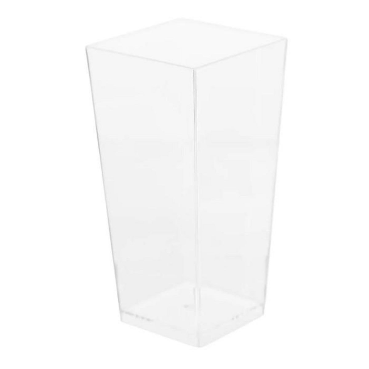 FIVE Lot de 8 Verrines Plastique Réutilisable  Carré  8,5cl Transparent