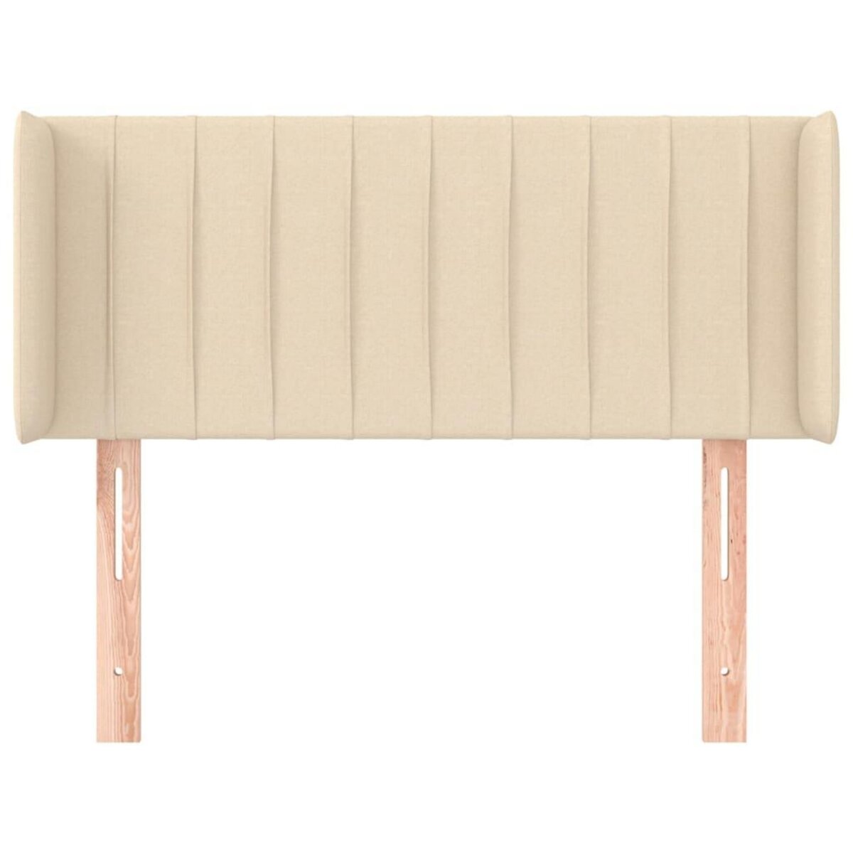 VIDAXL Tete de lit avec oreilles Creme 103x16x78/88 cm Tissu