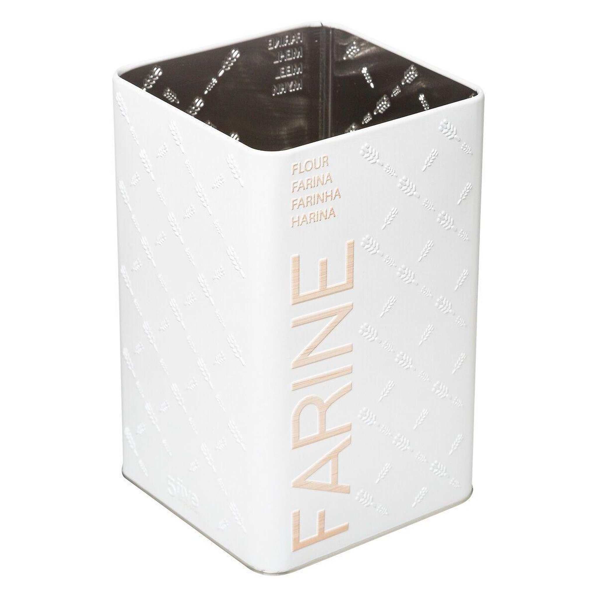 Voir la diapositive 5 : FIVE Boîte alimentaire Farine Scandi ED BR6 métal