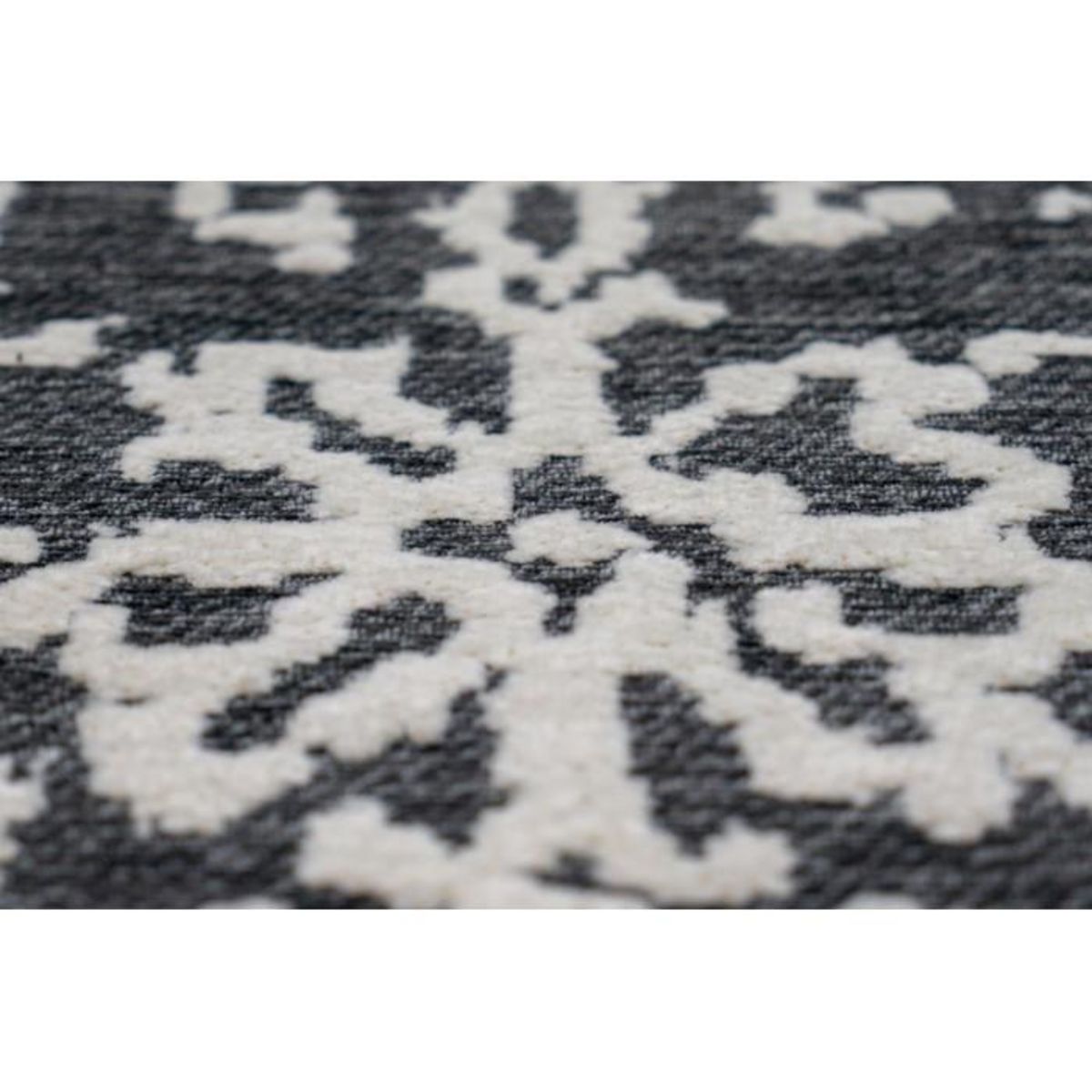 Paris Prix Tapis Jacquard Vintage  River  Gris & Anthracite