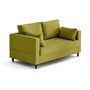 Voir la diapositive 5 : LISA DESIGN Anna - canapé droit 2 places avec poche en velours - pieds en bois
