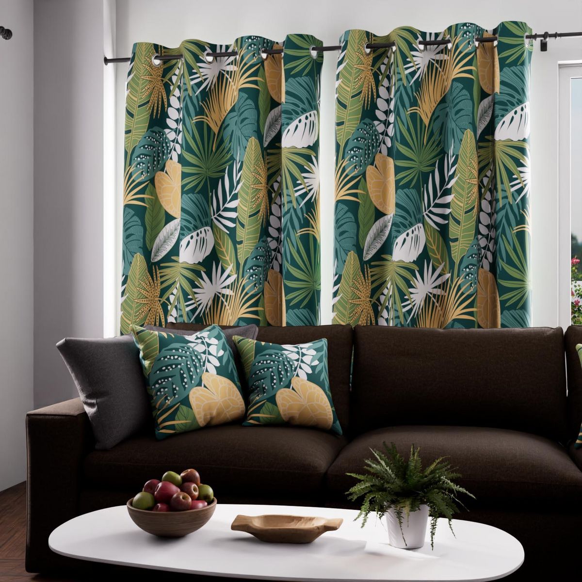 SOLEIL D'OCRE Rideau à oeillets pur coton 135x250 TANZANIE, par Soleil d'Ocre