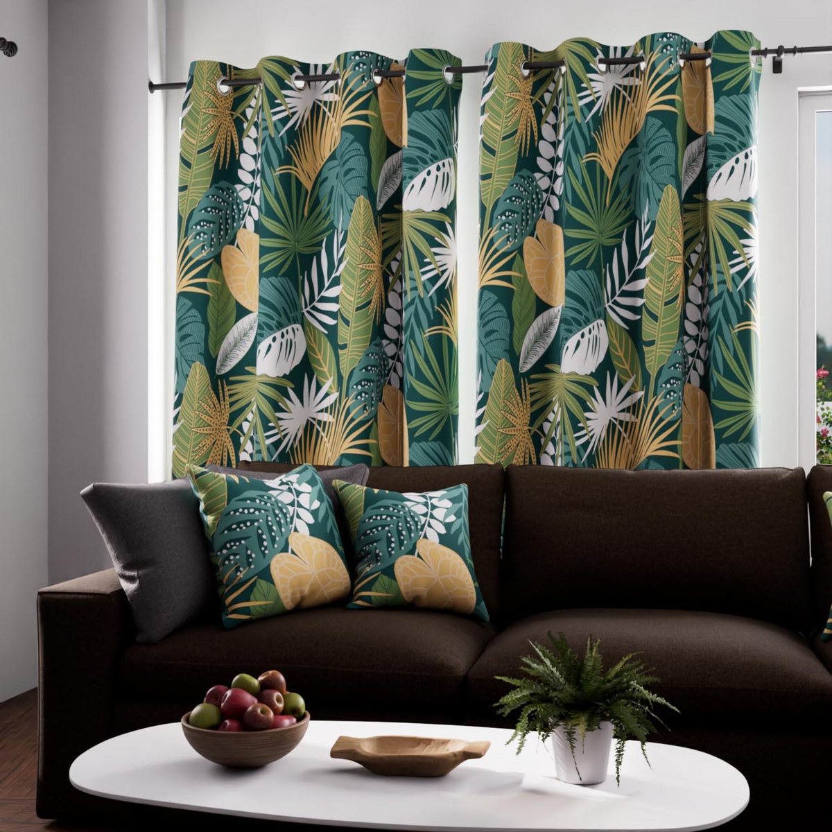 SOLEIL D'OCRE Rideau à oeillets pur coton 135x250 TANZANIE, par Soleil d'Ocre