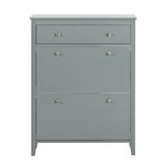 SOBUY SoBuy - Meuble À Chaussures 3 portes - Moderne - FSR89. Coloris disponibles : Gris, Noir, Marron