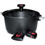 Voir la diapositive 2 : BAUMALU Faitout aluminium anti-adhésif 24cm + couvercle - 383606
