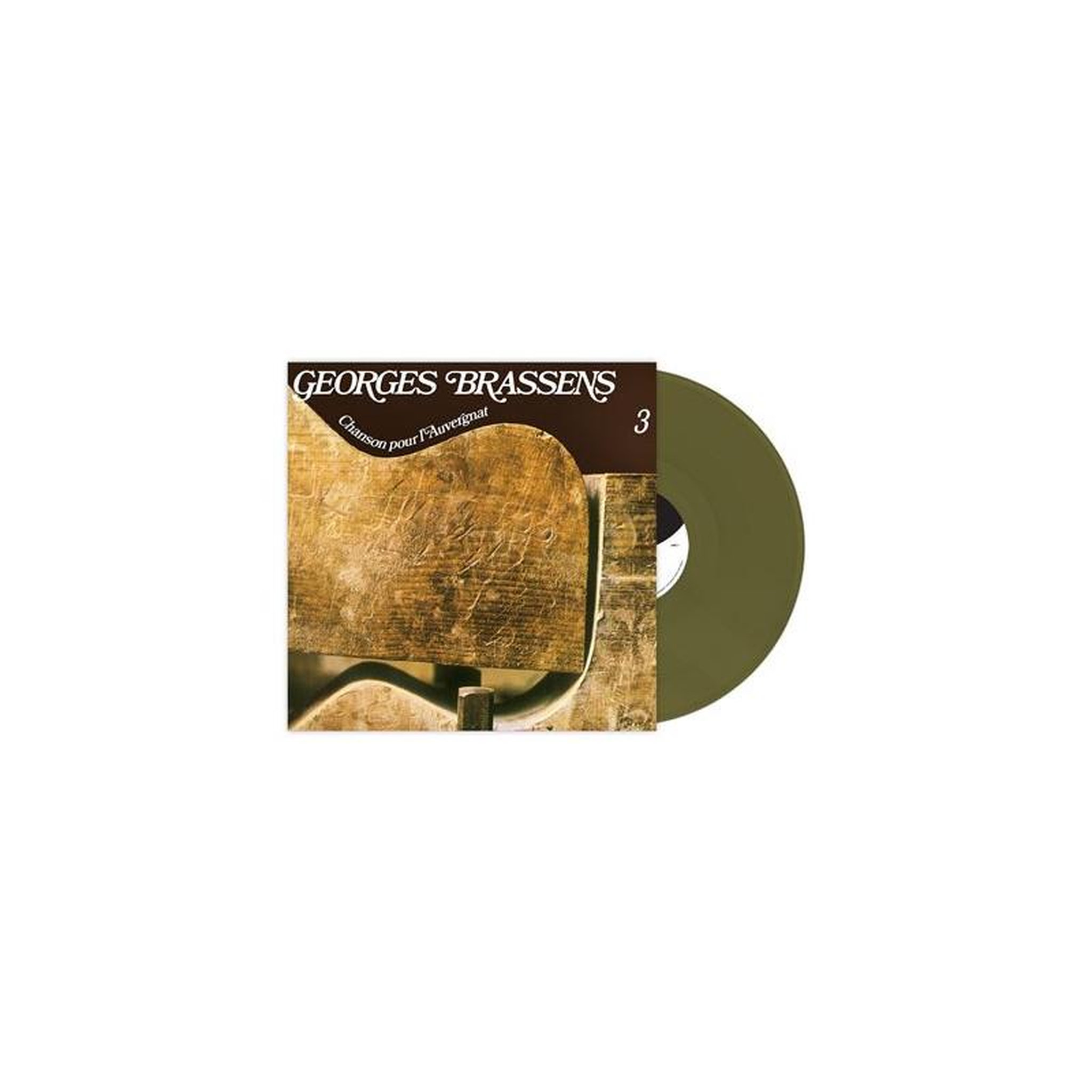Vinyle lp édition limitée vert georges brassens  chanson pour l'auvergnat