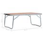 Voir la diapositive 6 : VIDAXL Table pliable de camping Marron Aluminium 60x40 cm