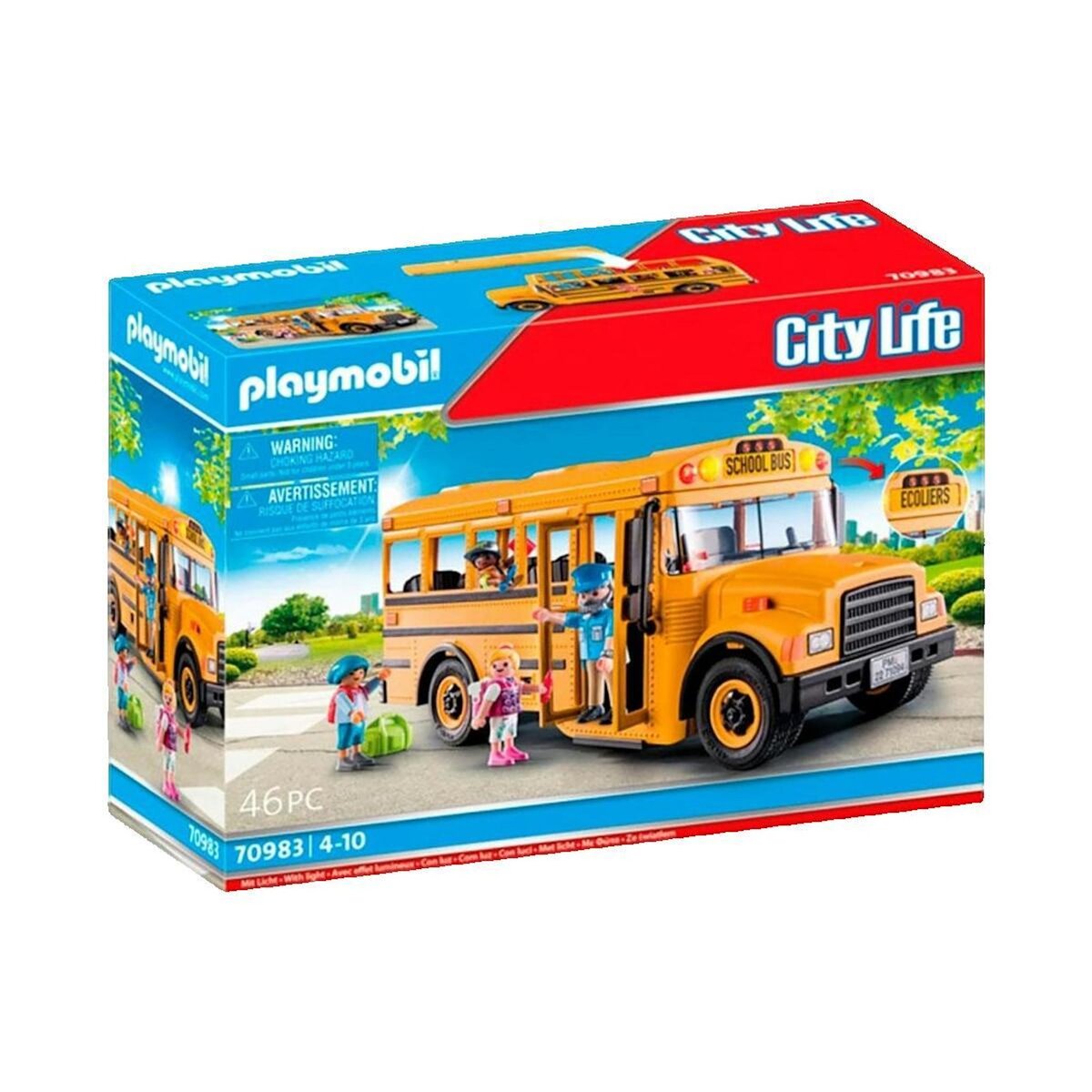 PLAYMOBIL Jouet Autocar Scolaire Playmobil Jaune
