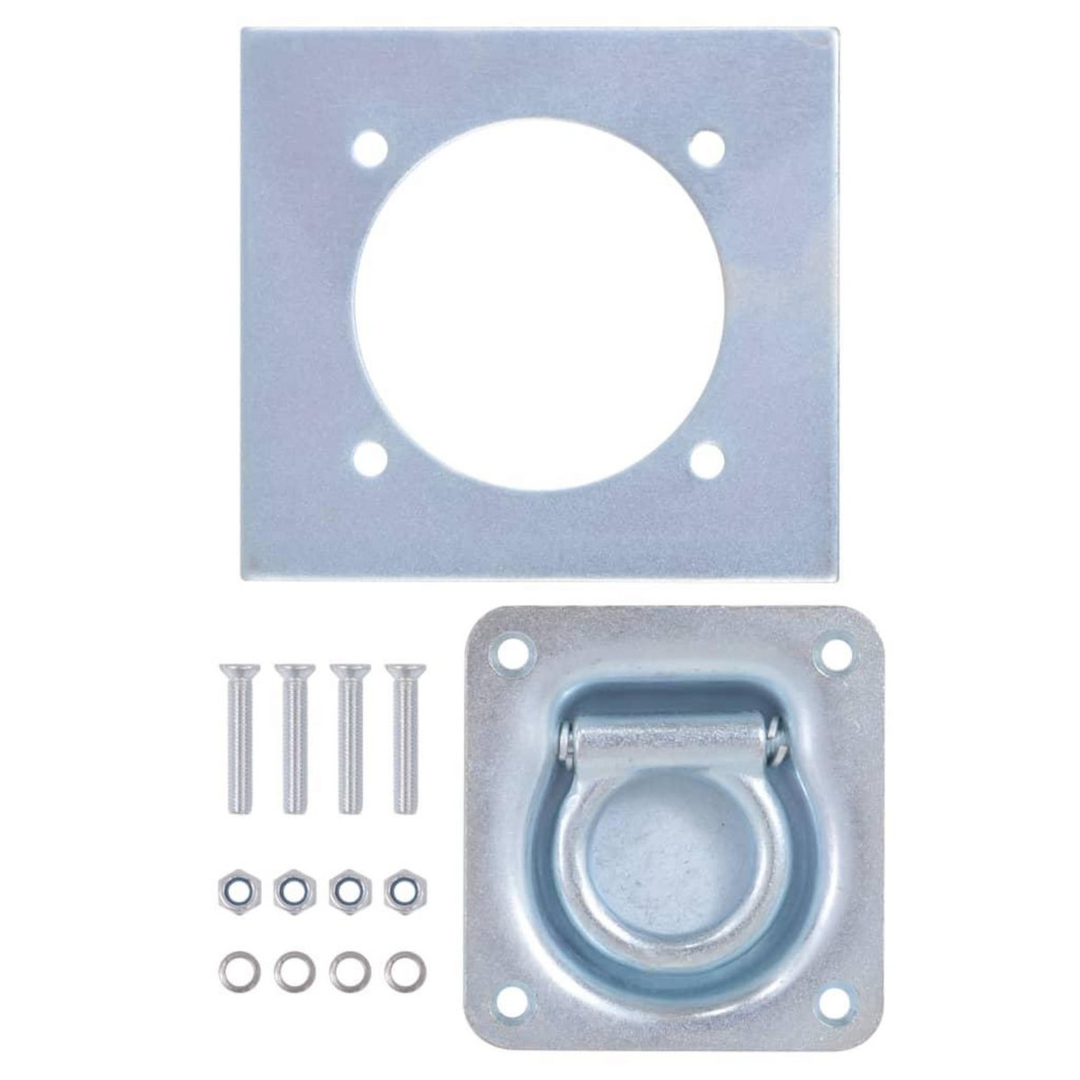 VIDAXL Anneau d'arrimage pour remorque 6 pcs Acier galvanise 2000 kg