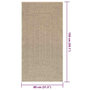 Voir la diapositive 6 : VIDAXL Tapis ZIZUR beige 80x150 cm aspect de jute interieur exterieur