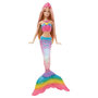 Voir la diapositive 1 : BARBIE Poupée Barbie Sirène Lumières et Couleurs - Barbie