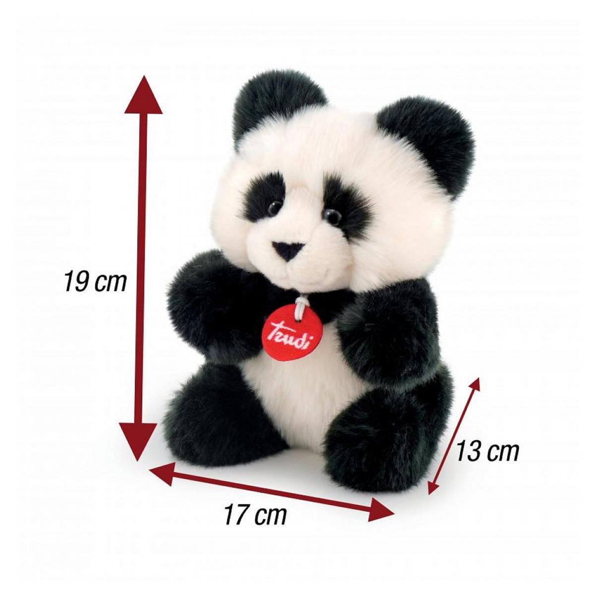 Trudi fluffies - peluche panda