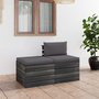 Voir la diapositive 1 : VIDAXL Salon palette de jardin 2 pcs avec coussins Bois de pin massif