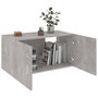 Voir la diapositive 5 : VIDAXL Armoire murale Gris beton 80x39x40 cm Bois d'ingenierie