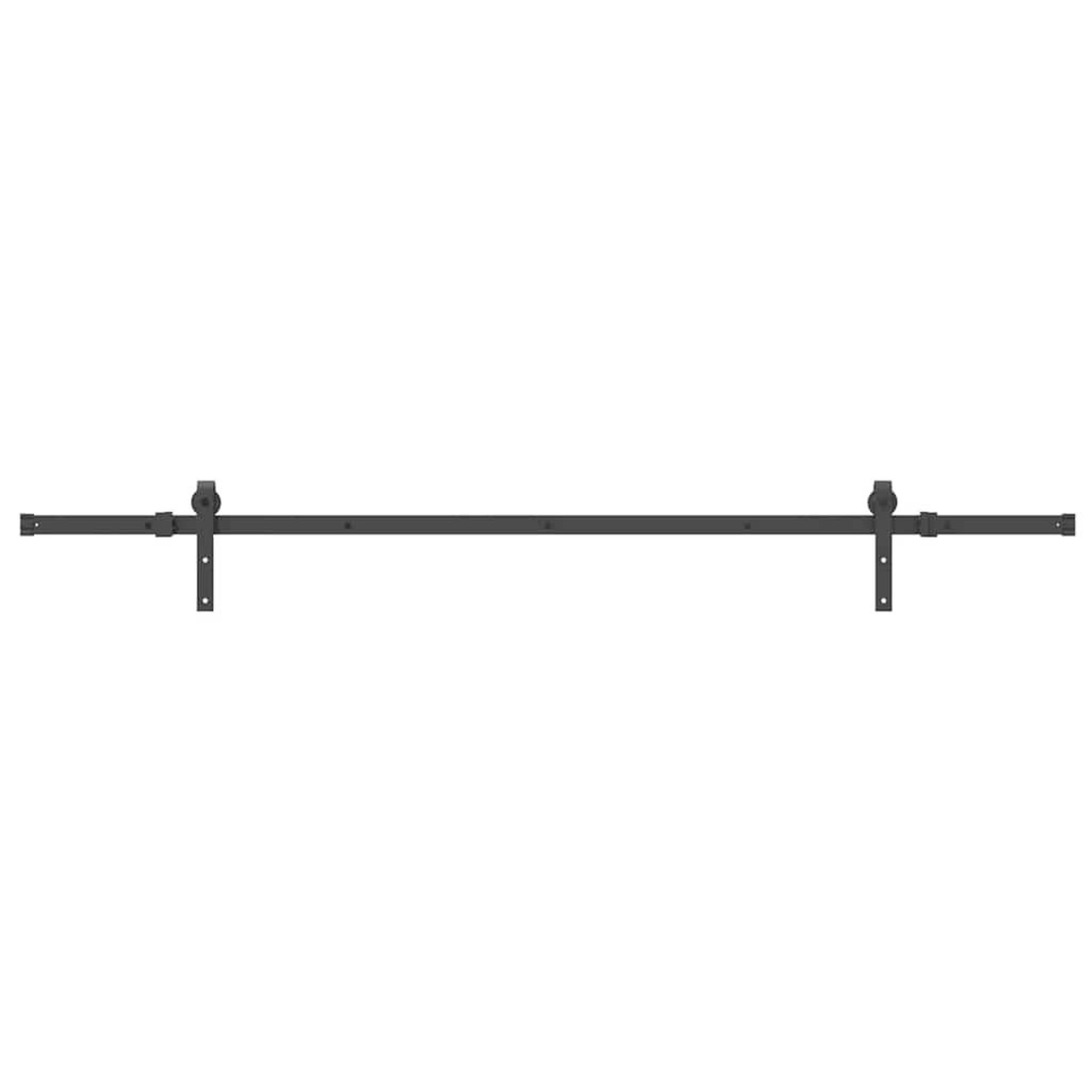 Voir la diapositive 4 : VIDAXL Kit de quincaillerie de porte coulissante 213,5 cm acier noir