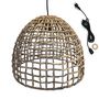 Voir la diapositive 1 : Lumisky Suspension d'extérieur avec câble AMADEO Beige Fibre naturelle H38cm