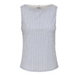 JACQUELINE DE YONG Top Blanc/Bleu Femme JDY Ocean. Coloris disponibles : Bleu