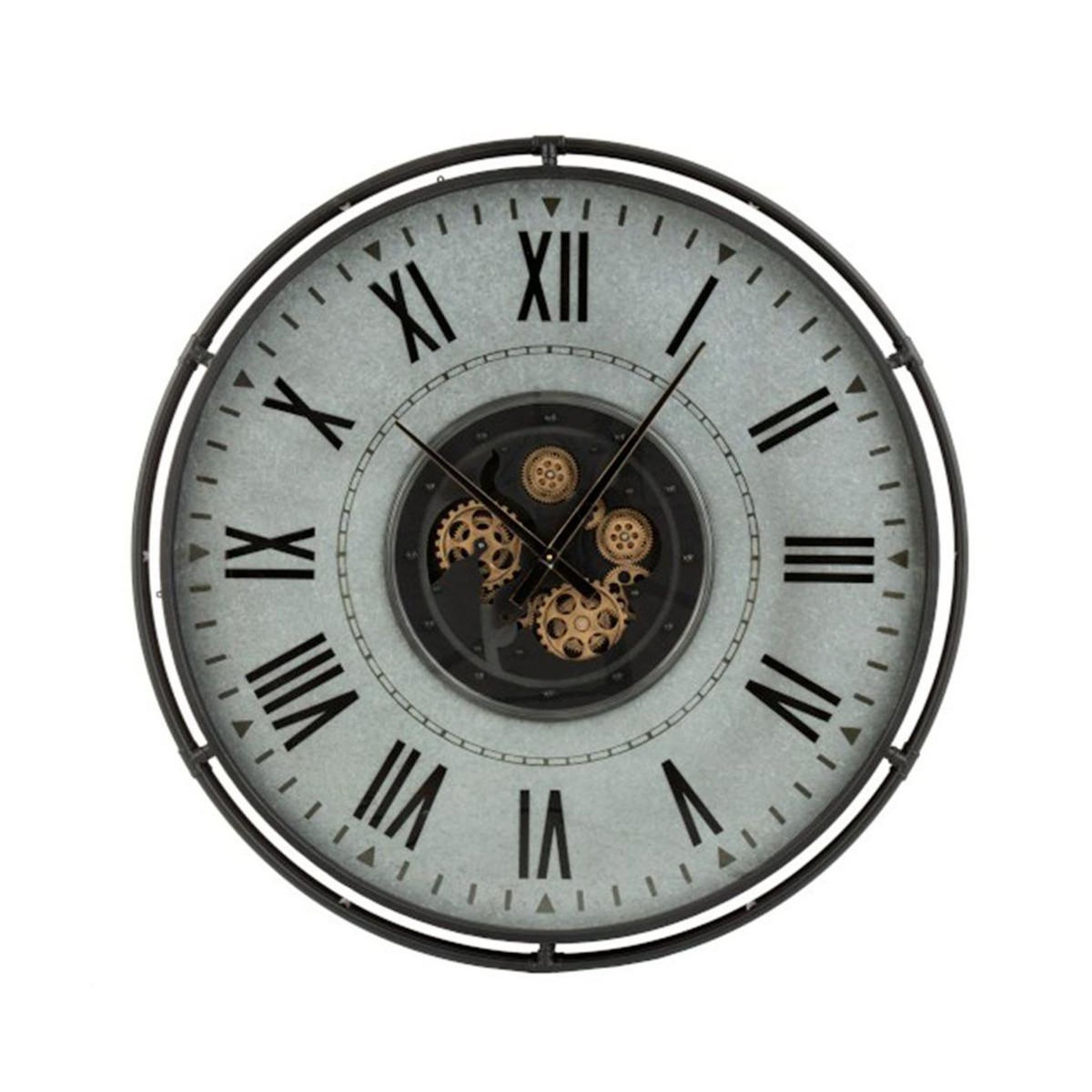 Paris Prix Horloge Murale Ronde  Romano  109cm Noir