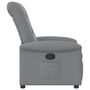 Voir la diapositive 4 : VIDAXL Fauteuil inclinable Gris clair Tissu