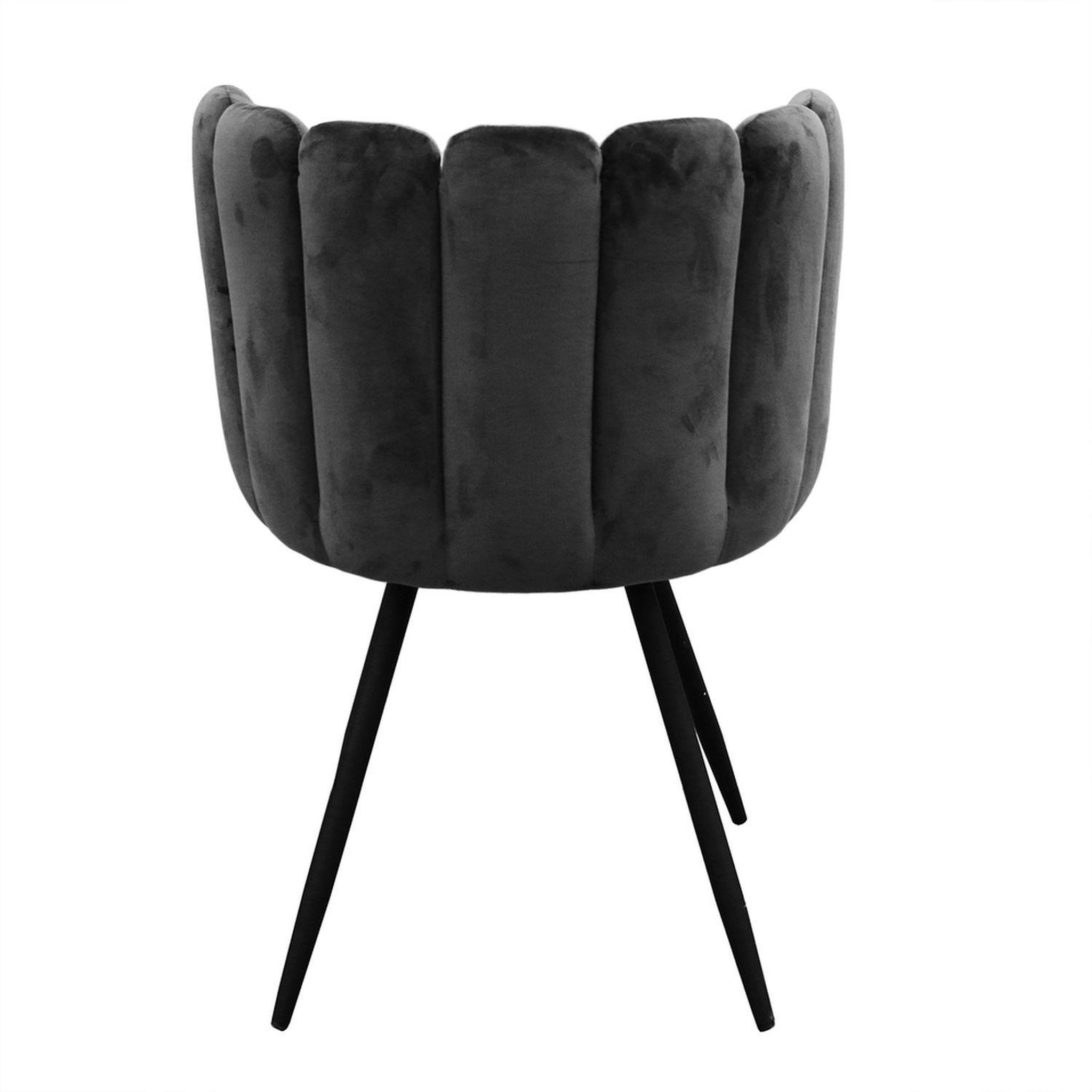 Voir la diapositive 4 : The Home Deco Factory Chaise design effet velours ariel