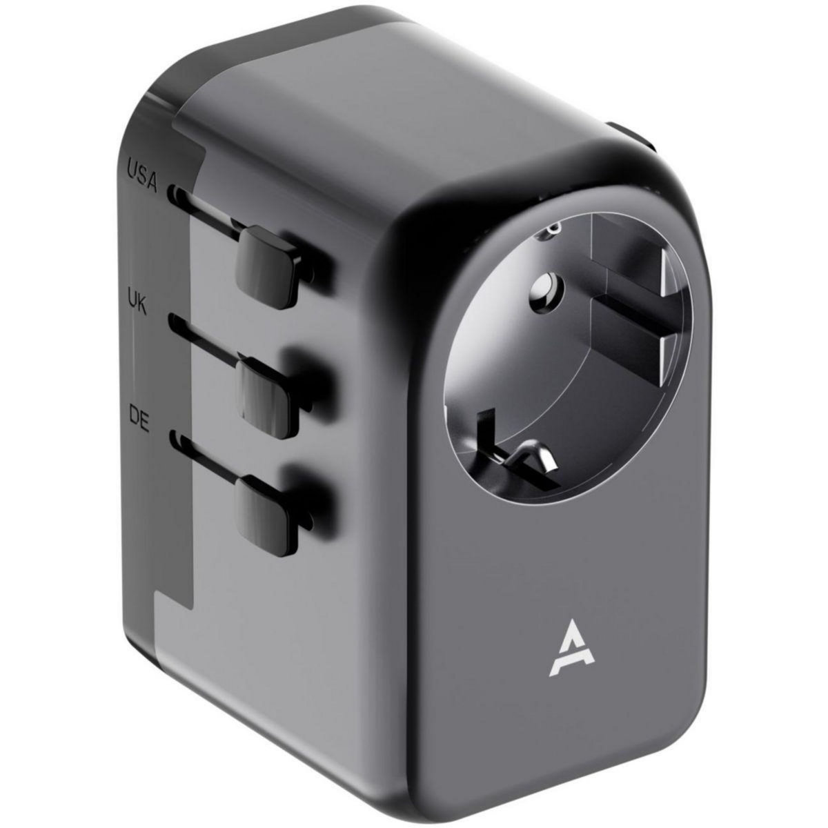 ADEQWAT Adaptateur de voyage 65W universel EU UK US ASIE