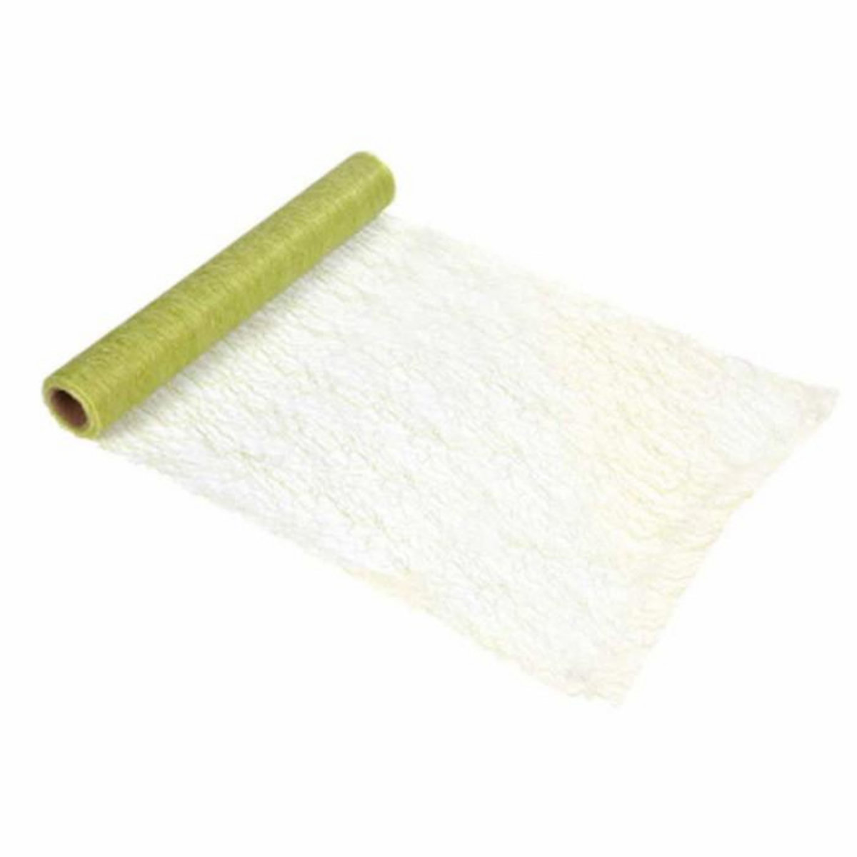 Paris Prix Chemin de Table Jetable  Effet Maille  30cmx5m Tilleul