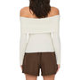 Voir la diapositive 2 : JACQUELINE DE YONG Pull en Maille Blanc Femme JDY Shoulder