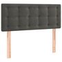 Voir la diapositive 4 : VIDAXL Tete de lit a LED Gris fonce 90x5x78/88 cm Velours