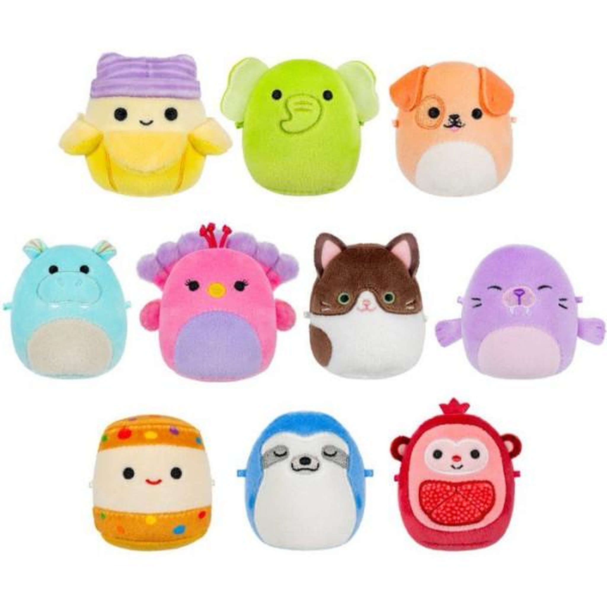 Voir la diapositive 4 : SQUISHMALLOWS Coffret peluches miniatures - SQUISHMALLOWS - Micromallows - 10 pieces - 6,5 cm