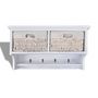Voir la diapositive 5 : VIDAXL Porte-manteau Blanc 60x23,5x33 cm Bois de Paulownia