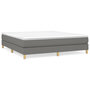 Voir la diapositive 2 : VIDAXL Sommier a lattes de lit avec matelas Gris fonce 180x200cm Tissu