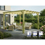 Voir la diapositive 1 : JARDIDECO Pergola massive en bois Le Havre 420 x 420 cm - Maderland