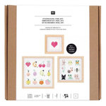 RICO DESIGN Kit de Broderie Point de Croix - Pixel Art - 3 Pcs