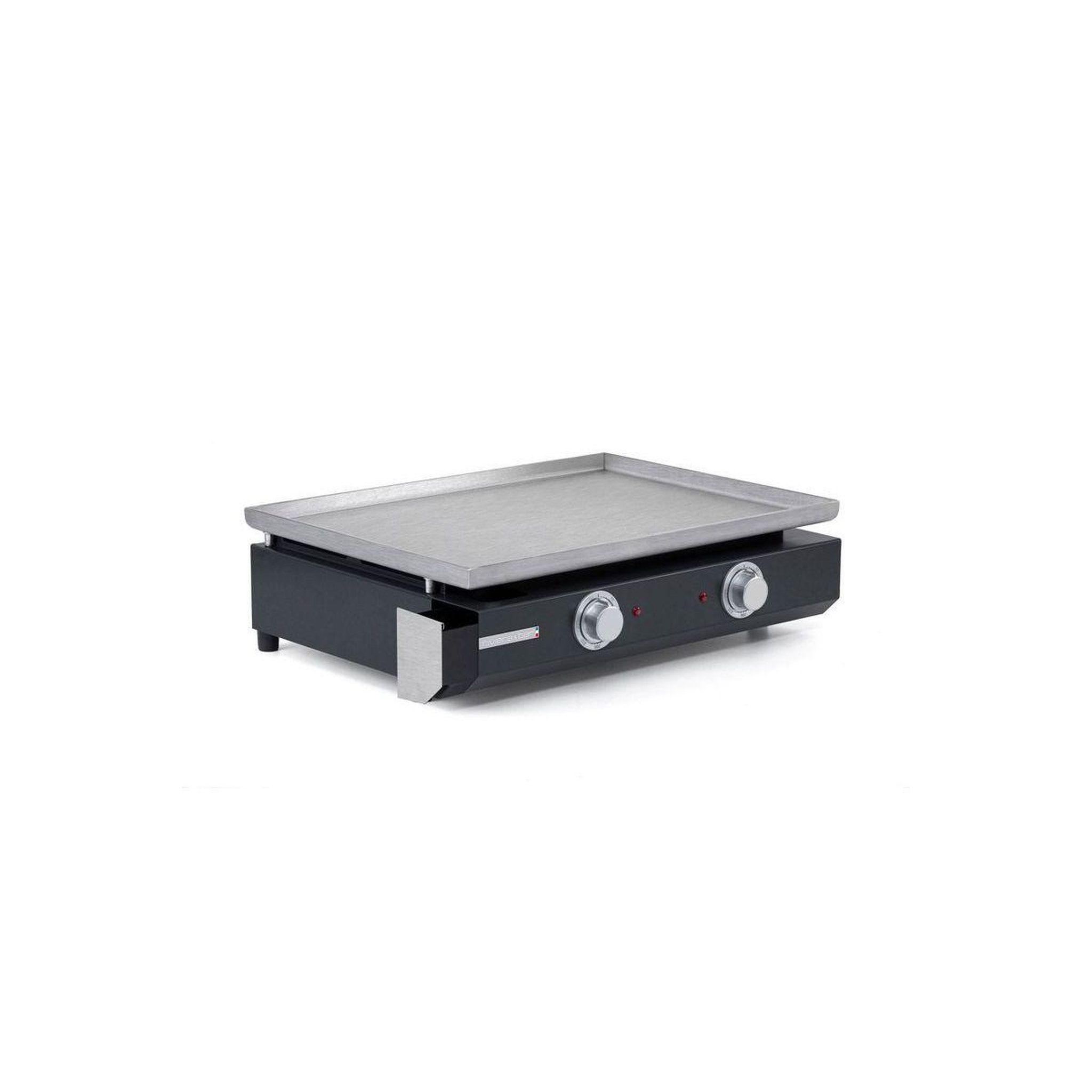 Voir la diapositive 3 : Riviera & Bar Plancha électrique QPL1230 inox 2 brûleurs à poser, 55x40 cm