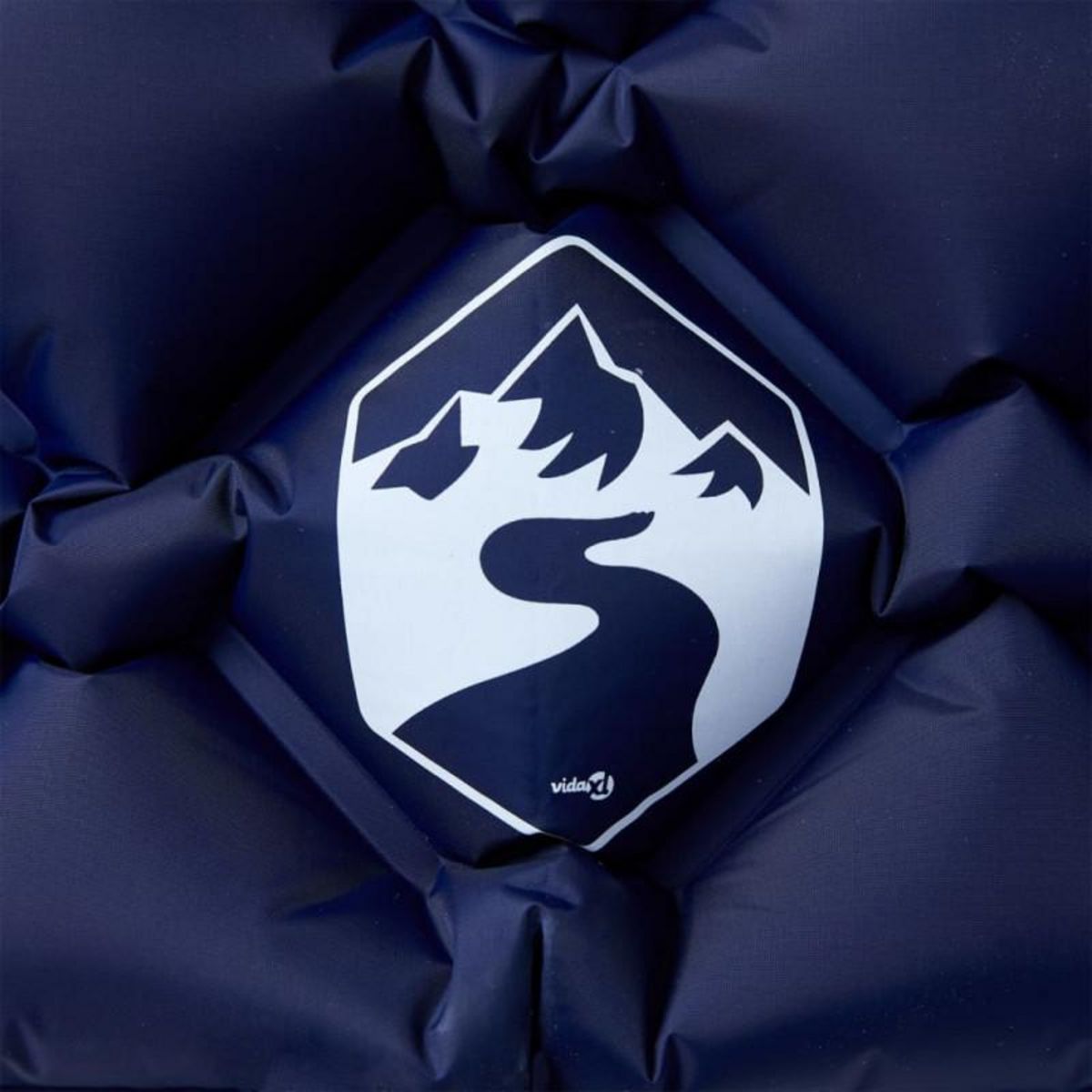 VIDAXL Matelas de camping gonflable et oreiller 1 personne bleu marine