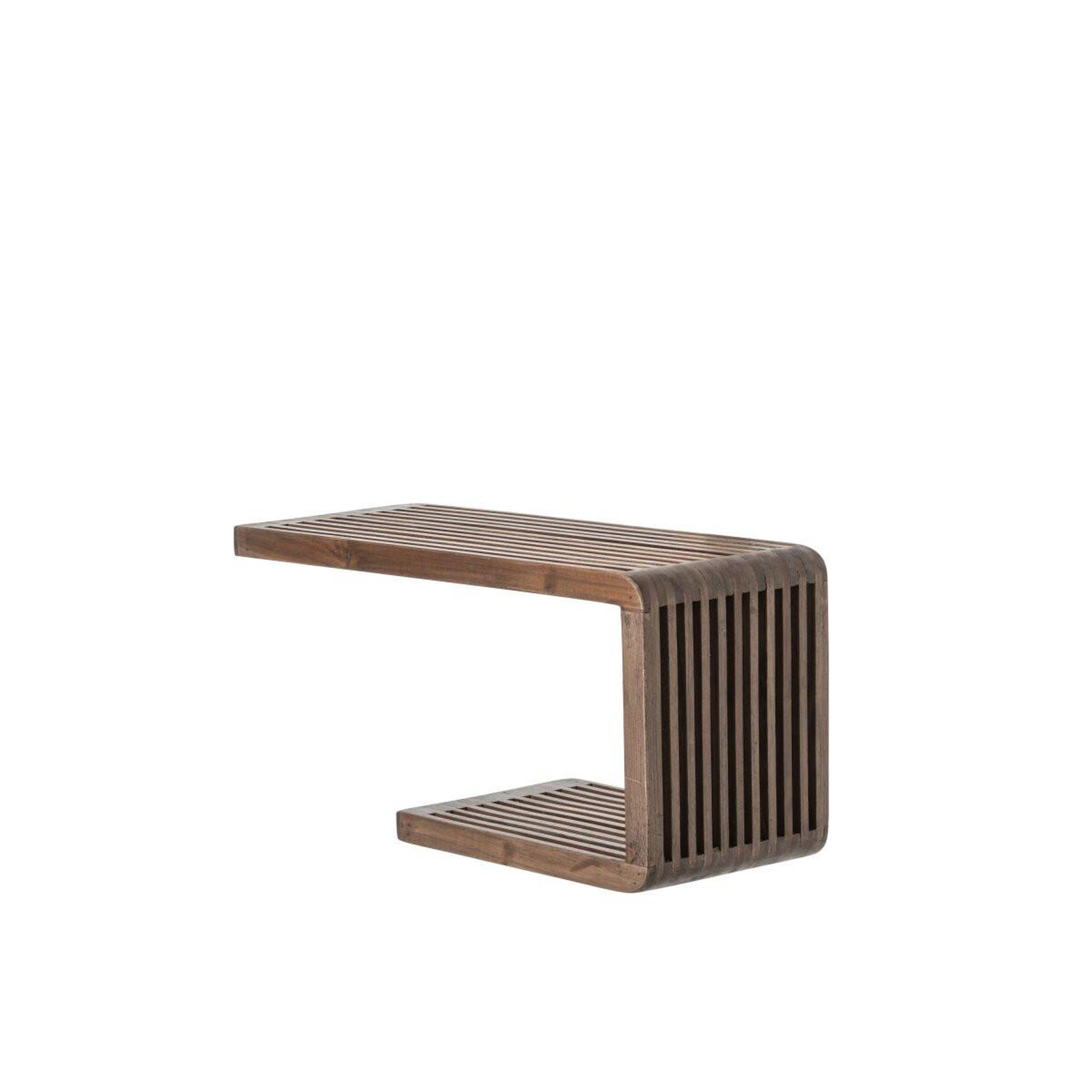 Voir la diapositive 2 : J-LINE Étagère murale en bois  lars  50cm marron